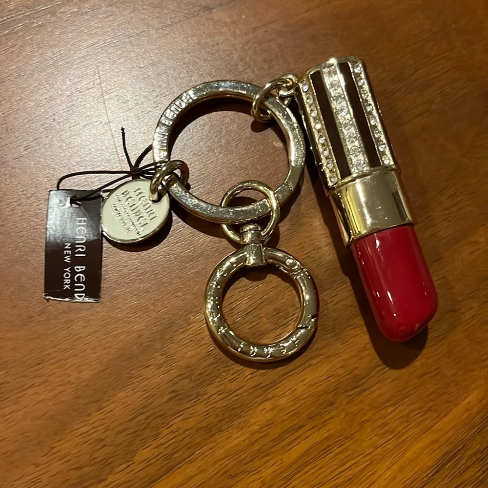 Henri Bendel Lipstick Keychain